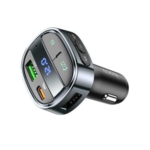 FM BANGŲ MODULIATORIUS HOCO E70 PD30W+QC3.0 JUODAS FM BANGŲ MODULIATORIUS HOCO E70 PD30W+QC3.0 JUODAS
