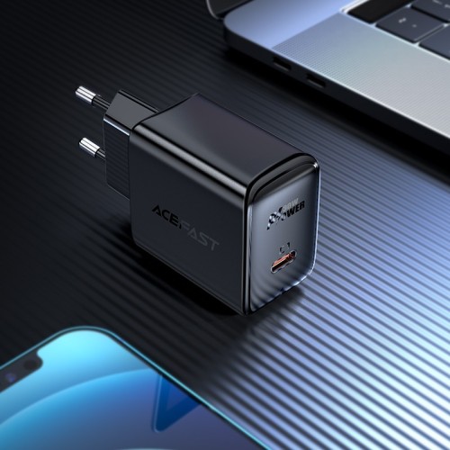 ĮKROVIKLIS ACEFAST A21 30W GAN USB-C JUODAS ĮKROVIKLIS ACEFAST A21 30W GAN USB-C JUODAS