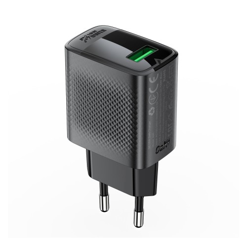 ĮKROVIKLIS ACEFAST A90 18W USB-A JUODAS ĮKROVIKLIS ACEFAST A90 18W USB-A JUODAS
