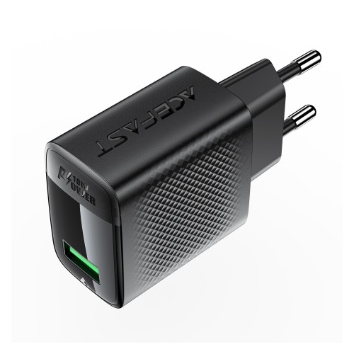 ĮKROVIKLIS ACEFAST A90 18W USB-A JUODAS ĮKROVIKLIS ACEFAST A90 18W USB-A JUODAS