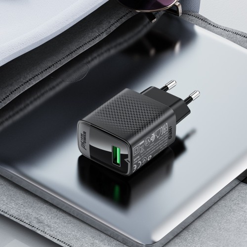 ĮKROVIKLIS ACEFAST A90 18W USB-A JUODAS ĮKROVIKLIS ACEFAST A90 18W USB-A JUODAS