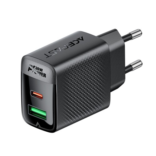 ĮKROVIKLIS ACEFAST A98 30W GAN USB-C/USB-A JUODAS ĮKROVIKLIS ACEFAST A98 30W GAN USB-C/USB-A JUODAS