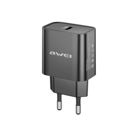 ĮKROVIKLIS AWEI PD61-EU 20W USB-C JUODAS ĮKROVIKLIS AWEI PD61-EU 20W USB-C JUODAS