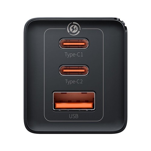 ĮKROVIKLIS BASEUS GAN5 PRO 65W 2XUSB-C/USB-A + USB-C TO USB-C CABLE JUODAS CCGP120201 ĮKROVIKLIS BASEUS GAN5 PRO 65W 2XUSB-C/USB-A + USB-C TO USB-C CABLE JUODAS CCGP120201