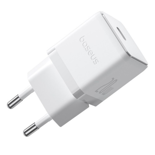 ĮKROVIKLIS BASEUS PALM 20W USB-C + USB-C TO USB-C CABLE 1.0M BALTAS P10111602213-01 ĮKROVIKLIS BASEUS PALM 20W USB-C + USB-C TO USB-C CABLE 1.0M BALTAS P10111602213-01