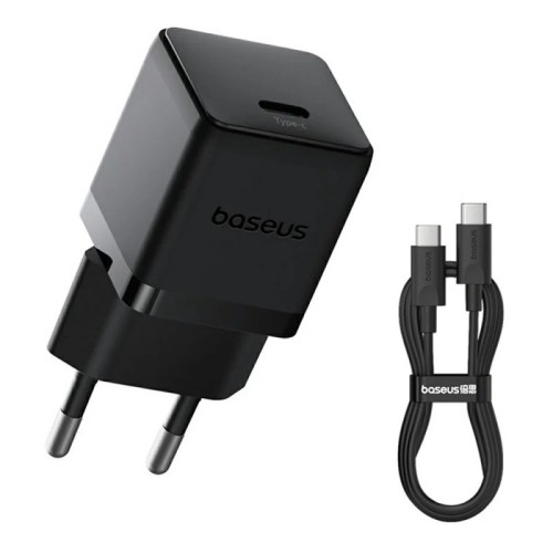 ĮKROVIKLIS BASEUS PALM 20W USB-C + USB-C TO USB-C CABLE 1.0M JUODAS P10111602113-01 ĮKROVIKLIS BASEUS PALM 20W USB-C + USB-C TO USB-C CABLE 1.0M JUODAS P10111602113-01