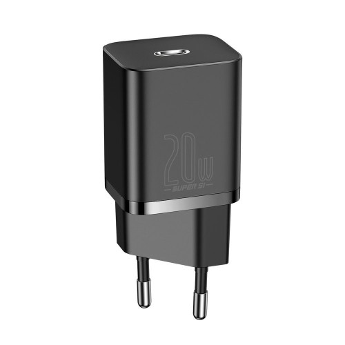 ĮKROVIKLIS BASEUS SUPER SI 20W USB-C + USB-C TO LIGHTNING CABLE 1.0M JUODAS TZCCSUP-B01 ĮKROVIKLIS BASEUS SUPER SI 20W USB-C + USB-C TO LIGHTNING CABLE 1.0M JUODAS TZCCSUP-B01