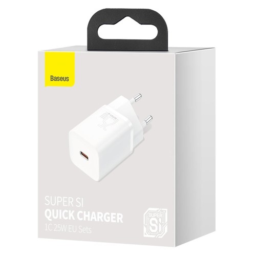ĮKROVIKLIS BASEUS SUPER SI 25W USB-C BALTAS CCSP020102 ĮKROVIKLIS BASEUS SUPER SI 25W USB-C BALTAS CCSP020102