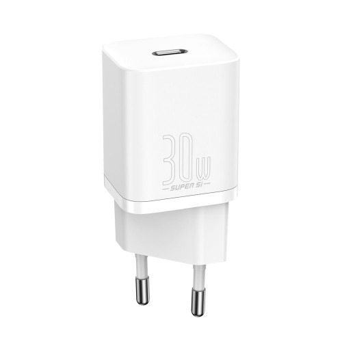ĮKROVIKLIS BASEUS SUPER SI 30W USB-C BALTAS CCSUP-J02 ĮKROVIKLIS BASEUS SUPER SI 30W USB-C BALTAS CCSUP-J02