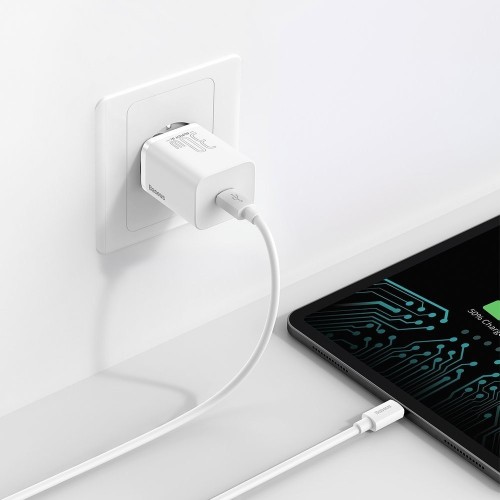 ĮKROVIKLIS BASEUS SUPER SI 30W USB-C BALTAS CCSUP-J02 ĮKROVIKLIS BASEUS SUPER SI 30W USB-C BALTAS CCSUP-J02