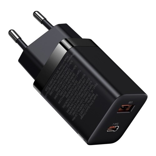ĮKROVIKLIS BASEUS SUPER SI PRO 30W USB-C/USB-A JUODAS CCSUPP-E01 ĮKROVIKLIS BASEUS SUPER SI PRO 30W USB-C/USB-A JUODAS CCSUPP-E01