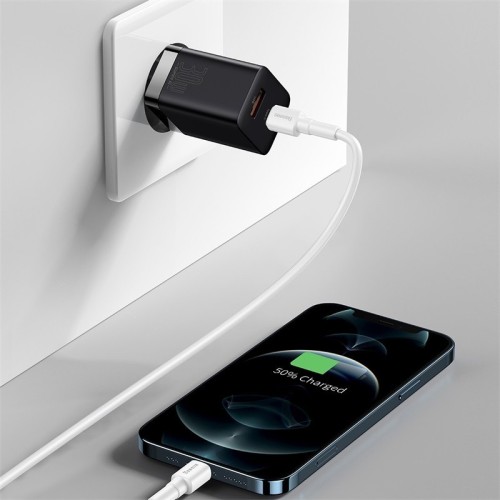 ĮKROVIKLIS BASEUS SUPER SI PRO 30W USB-C/USB-A JUODAS CCSUPP-E01 ĮKROVIKLIS BASEUS SUPER SI PRO 30W USB-C/USB-A JUODAS CCSUPP-E01