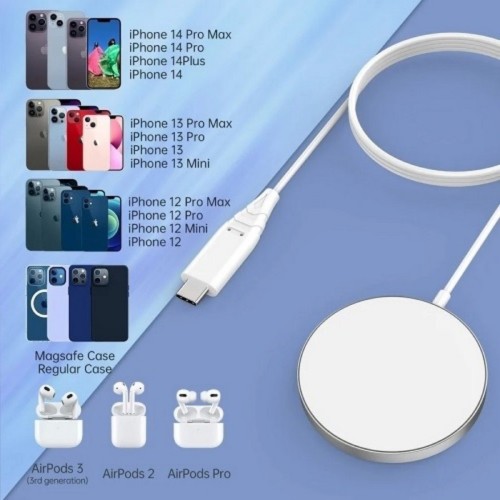 ĮKROVIKLIS BELAIDIS CHOETECH T518-F MAGSAFE 15W BALTAS ĮKROVIKLIS BELAIDIS CHOETECH T518-F MAGSAFE 15W BALTAS