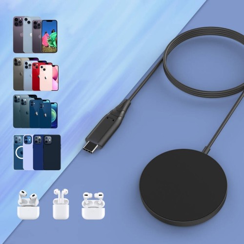 ĮKROVIKLIS BELAIDIS CHOETECH T518-F MAGSAFE 15W JUODAS ĮKROVIKLIS BELAIDIS CHOETECH T518-F MAGSAFE 15W JUODAS