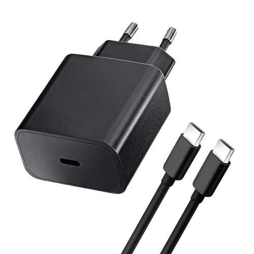 ĮKROVIKLIS BLUE STAR 20W USB-C + USB-C TO USB-C CABLE JUODAS ĮKROVIKLIS BLUE STAR 20W USB-C + USB-C TO USB-C CABLE JUODAS