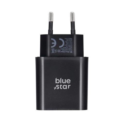 ĮKROVIKLIS BLUE STAR 25W USB-C + USB-C TO USB-C CABLE JUODAS ĮKROVIKLIS BLUE STAR 25W USB-C + USB-C TO USB-C CABLE JUODAS