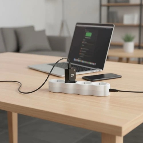 ĮKROVIKLIS BLUE STAR SLIM GAN 25W USB-C/USB-A JUODAS ĮKROVIKLIS BLUE STAR SLIM GAN 25W USB-C/USB-A JUODAS