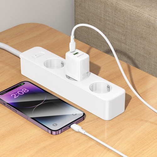 ĮKROVIKLIS BOROFONE BN27 20W USB-C/USB-A + USB-C TO LIGHTNING CABLE 1.0M BALTAS ĮKROVIKLIS BOROFONE BN27 20W USB-C/USB-A + USB-C TO LIGHTNING CABLE 1.0M BALTAS