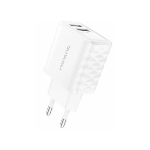 ĮKROVIKLIS FONENG EU53 2.4A 2XUSB-A BALTAS ĮKROVIKLIS FONENG EU53 2.4A 2XUSB-A BALTAS