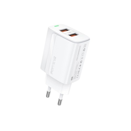 ĮKROVIKLIS FONENG EU63 2.4A 2XUSB-A BALTAS ĮKROVIKLIS FONENG EU63 2.4A 2XUSB-A BALTAS