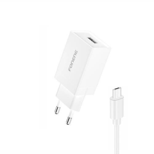 ĮKROVIKLIS FONENG K210 2.1A USB-A + USB-A TO MICROUSB CABLE 1.0M BALTAS ĮKROVIKLIS FONENG K210 2.1A USB-A + USB-A TO MICROUSB CABLE 1.0M BALTAS