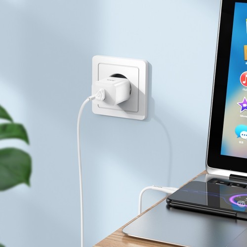 ĮKROVIKLIS HOCO N26 18W USB-A BALTAS