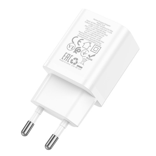 ĮKROVIKLIS HOCO N28 20W USB-C/USB-A BALTAS