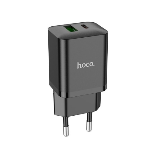 ĮKROVIKLIS HOCO N28 20W USB-C/USB-A JUODAS ĮKROVIKLIS HOCO N28 20W USB-C/USB-A JUODAS