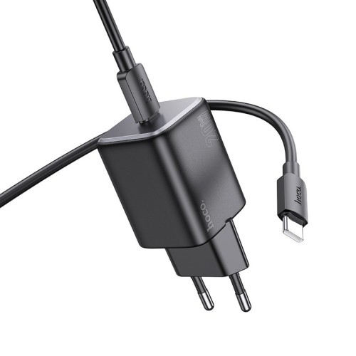 ĮKROVIKLIS HOCO N40 20W USB-C + USB-C TO USB-C CABLE 1.0M JUODAS ĮKROVIKLIS HOCO N40 20W USB-C + USB-C TO USB-C CABLE 1.0M JUODAS