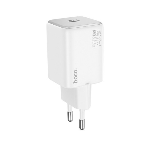 ĮKROVIKLIS HOCO N40 20W USB-C BALTAS