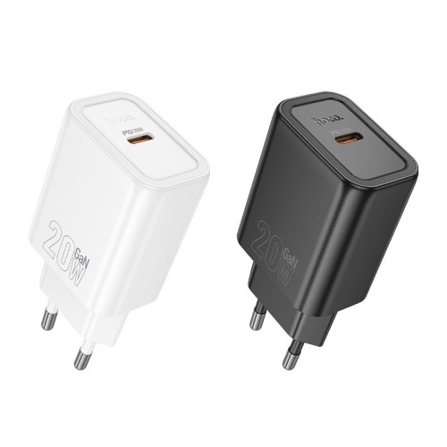 ĮKROVIKLIS HOCO N60 20W GAN USB-C BALTAS