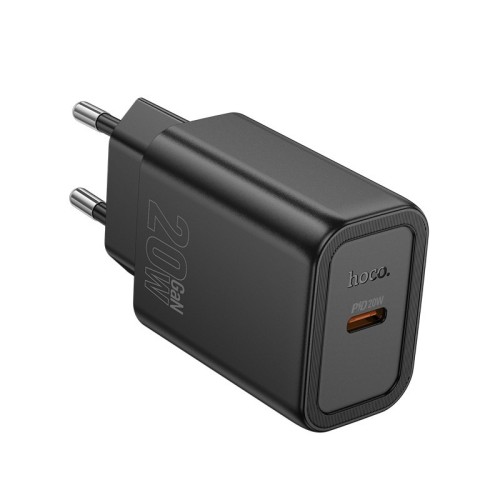 ĮKROVIKLIS HOCO N60 20W GAN USB-C JUODAS ĮKROVIKLIS HOCO N60 20W GAN USB-C JUODAS