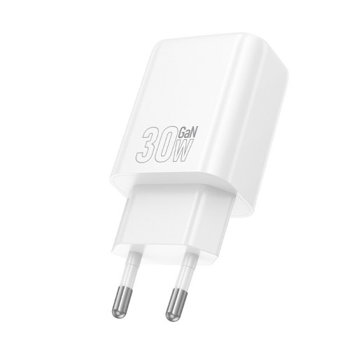 ĮKROVIKLIS HOCO N62 30W GAN USB-C BALTAS ĮKROVIKLIS HOCO N62 30W GAN USB-C BALTAS