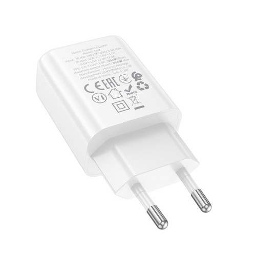 ĮKROVIKLIS HOCO N62 30W GAN USB-C BALTAS ĮKROVIKLIS HOCO N62 30W GAN USB-C BALTAS
