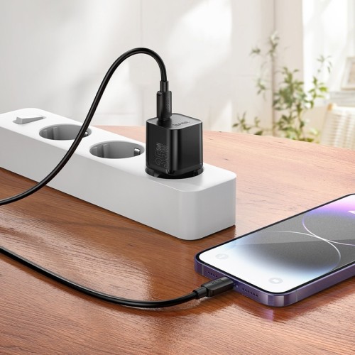 ĮKROVIKLIS HOCO N66 35W GAN USB-C/USB-A + USB-C TO LIGHTNING CABLE 1.0M BALTAS ĮKROVIKLIS HOCO N66 35W GAN USB-C/USB-A + USB-C TO LIGHTNING CABLE 1.0M BALTAS