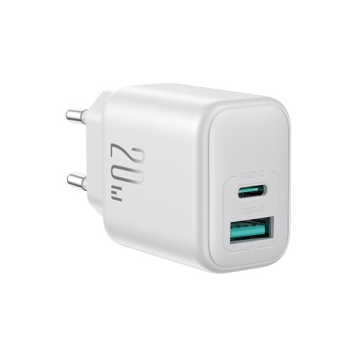 ĮKROVIKLIS JOYROOM JR-TCF21 20W USB-C/USB-A BALTAS