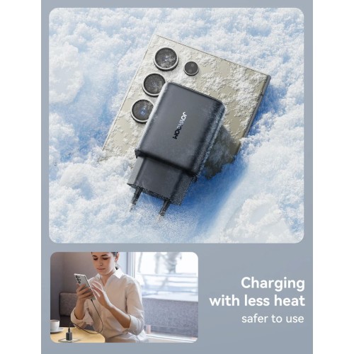 ĮKROVIKLIS JOYROOM JR-TCF23 25W USB-C + USB-C TO USB-C CABLE 1.0M JUODAS ĮKROVIKLIS JOYROOM JR-TCF23 25W USB-C + USB-C TO USB-C CABLE 1.0M JUODAS