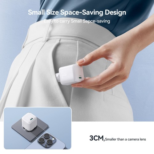 ĮKROVIKLIS JOYROOM JR-TCG08 20W GAN USB-C BALTAS ĮKROVIKLIS JOYROOM JR-TCG08 20W GAN USB-C BALTAS