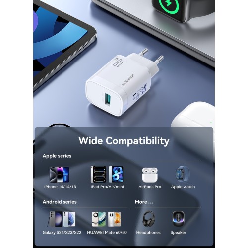 ĮKROVIKLIS JOYROOM JR-TF4 18W USB-A + USB-A TO LIGHTNING CABLE 1.0M BALTAS ĮKROVIKLIS JOYROOM JR-TF4 18W USB-A + USB-A TO LIGHTNING CABLE 1.0M BALTAS