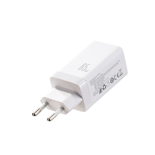 ĮKROVIKLIS JOYROOM JR-TG10 GAN 65W 2XUSB-C/USB-A + USB-C TO USB-C 100W 1.2M CABLE BALTAS ĮKROVIKLIS JOYROOM JR-TG10 GAN 65W 2XUSB-C/USB-A + USB-C TO USB-C 100W 1.2M CABLE BALTAS