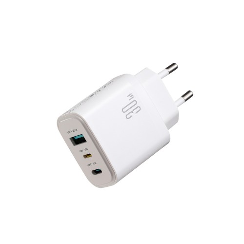 ĮKROVIKLIS JOYROOM JR-TG6 30W 2XUSB-C/USB-A BALTAS ĮKROVIKLIS JOYROOM JR-TG6 30W 2XUSB-C/USB-A BALTAS