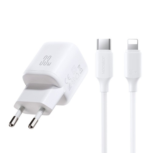 ĮKROVIKLIS JOYROOM JR-TG7 33W USB-C/USB-A + USB-C TO LIGHTNING 30W 1.0M CABLE BALTAS ĮKROVIKLIS JOYROOM JR-TG7 33W USB-C/USB-A + USB-C TO LIGHTNING 30W 1.0M CABLE BALTAS