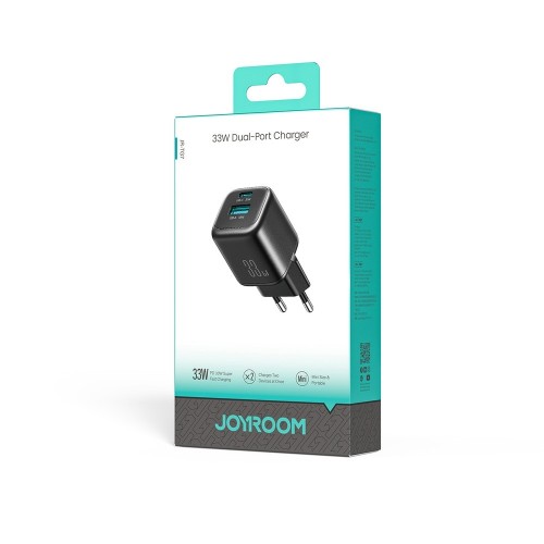 ĮKROVIKLIS JOYROOM JR-TG7 33W USB-C/USB-A JUODAS ĮKROVIKLIS JOYROOM JR-TG7 33W USB-C/USB-A JUODAS