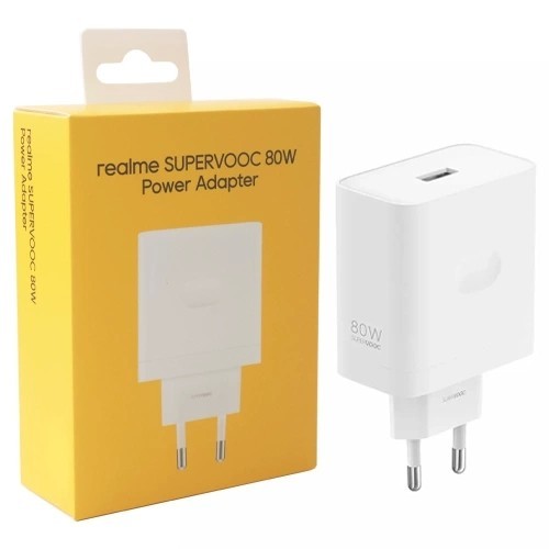 ĮKROVIKLIS REALME SUPERVOOC 80W USB-A BALTAS ĮKROVIKLIS REALME SUPERVOOC 80W USB-A BALTAS
