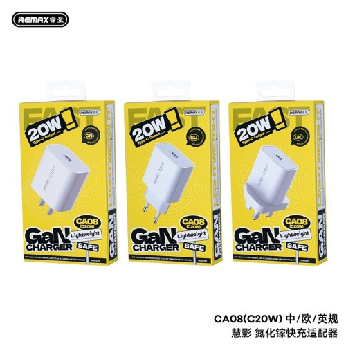 ĮKROVIKLIS REMAX CA08 20W USB-C BALTAS ĮKROVIKLIS REMAX CA08 20W USB-C BALTAS