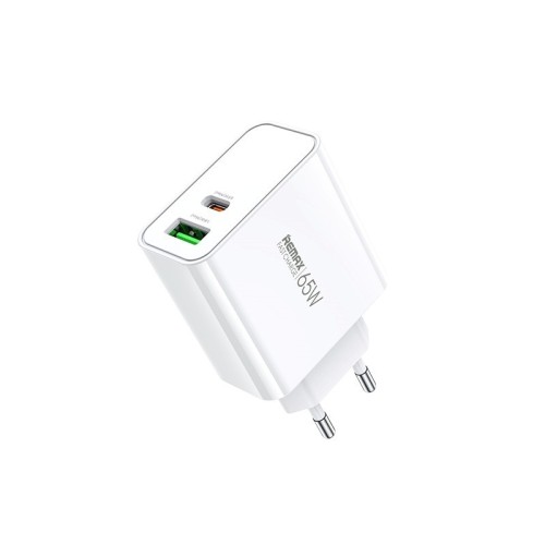 ĮKROVIKLIS REMAX RP-U125 65W GAN USB-C/USB-A BALTAS ĮKROVIKLIS REMAX RP-U125 65W GAN USB-C/USB-A BALTAS