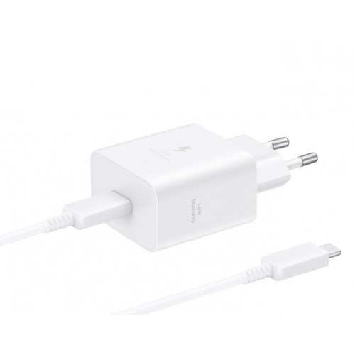 ĮKROVIKLIS SAMSUNG EP-T4511XWEGEU 45W USB-C + USB-C TO USB-C CABLE 1.8M BALTAS ĮKROVIKLIS SAMSUNG EP-T4511XWEGEU 45W USB-C + USB-C TO USB-C CABLE 1.8M BALTAS
