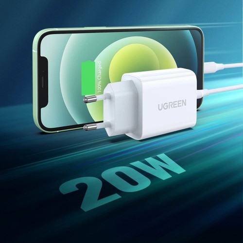 ĮKROVIKLIS UGREEN CD137 20W USB-C BALTAS ĮKROVIKLIS UGREEN CD137 20W USB-C BALTAS