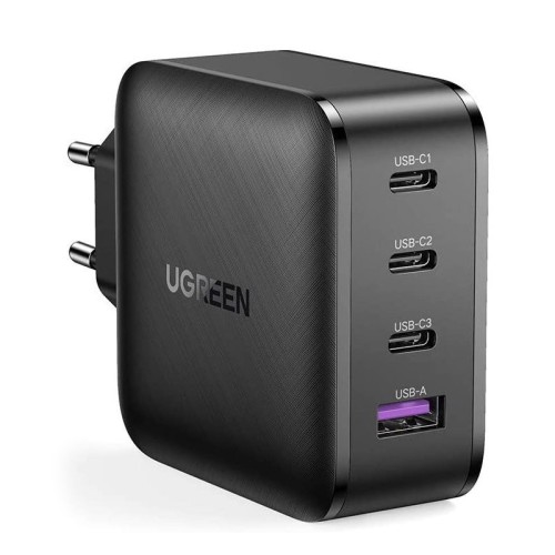 ĮKROVIKLIS UGREEN CD224 65W GAN 3XUSB-C/USB-A JUODAS ĮKROVIKLIS UGREEN CD224 65W GAN 3XUSB-C/USB-A JUODAS