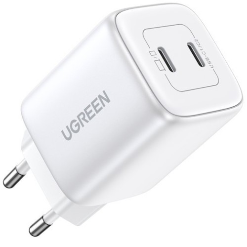 ĮKROVIKLIS UGREEN CD294 45W GAN 2XUSB-C BALTAS ĮKROVIKLIS UGREEN CD294 45W GAN 2XUSB-C BALTAS